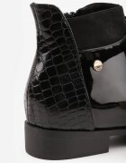 vices Botine Negre Elegante cu carâmb șiretuit Vlerrie