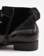 vices Botine Negre Elegante cu carâmb șiretuit Vlerrie