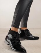 vices Botine Negre Elegante cu șireturi Vlerrie