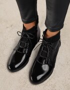 vices Botine Negre Elegante cu șireturi Vlerrie