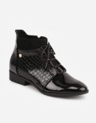 vices Botine Negre Elegante cu șireturi Vlerrie
