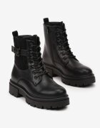 vices Botine Negre în stil worker Grunge Eiase