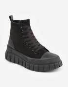 vices Botine Negre la gleznă pe platformă Viuana