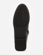 vices Botine Negre Lăcuite cu carâmb șiretuit și cu relief Uzvila