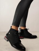 vices Botine negre lăcuite decorate cu ștanțare Uzvila
