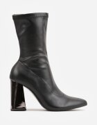 vices Botine Negre Mulante cu toc tip bloc metalic Nevitte