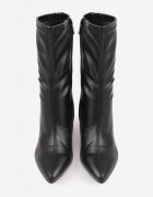 vices Botine Negre Mulante cu toc tip bloc metalic Nevitte