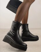 vices Botine Negre pe Platformă în Stil Cyber Rivitte