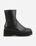 vices Botine Negre pe Platformă în Stil Cyber Rivitte
