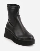 vices Botine Negre pe Platformă în Stil Cyber Rivitte