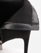 vices Botine Negre pe Toc Stiletto cu Tija Aderentă Mesiella