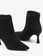 vices Botine Negre pe toc stiletto cu vârf ascuțit Ravalise