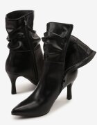 vices Botine Negre Slouchy cu Toc Stiletto Ilaffie