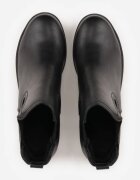 vices Botine Negre stil Chelsea cu toc gros Cezeire