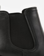 vices Botine Negre stil Chelsea cu toc gros Cezeire
