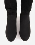 vices Botine Negre stil cowboy cu carâmb încrețit peste gleznă Alfzara