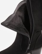 vices Botine Negre stil cowboy cu carâmb încrețit peste gleznă Alfzara