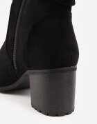 vices Botine Negre stil cowboy cu carâmb încrețit peste gleznă Alfzara