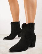vices Botine Negre stil cowboy cu toc Velfedi