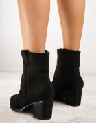 vices Botine Negre stil cowboy cu toc Velfedi