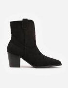 vices Botine Negre stil cowboy cu toc Velfedi