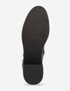 vices Botine Negre stil ghete cu toc bloc decorate cu aplicație Nuvitte