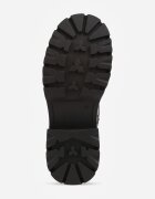 vices Botine Negre Stil Worker cu Cataramă Decorativă la Gambă Deosia