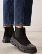 vices Botine Negre Stiletto peste gleznă pe platformă Divita