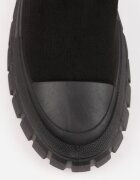 vices Botine Negre Stiletto peste gleznă pe platformă Divita