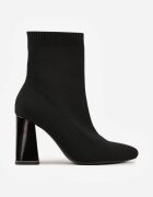 vices Botine Negre tip șosetă cu toc gros în stil elegant Rarana