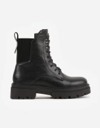 vices Botine Negre tip worker cu inserție elastică Frankilla