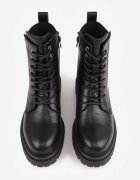 vices Botine Negre tip worker cu inserție elastică Frankilla