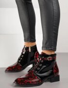 vices Botine Negru-Roșu cu Cataramă Gelrina