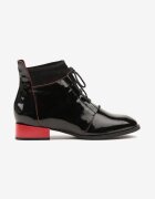 vices Botine Negru-Roșu Lăcuite cu șireturi Senilea
