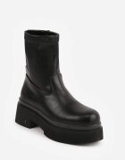 vices Botine pe platformă cu gambă mulată Islana Negre