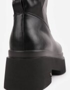 vices Botine pe platformă cu gambă mulată Islana Negre