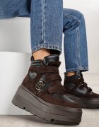 vices Botine Sneakers Maro cu Platformă în Stil Y2K Gelira