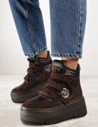 vices Botine Sneakers Maro cu Platformă în Stil Y2K Gelira