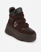 vices Botine Sneakers Maro cu Platformă în Stil Y2K Gelira