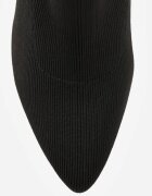 vices Botine șosetă Negru-Auriu cu toc gros în stil elegant Rarana