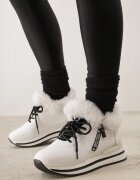 vices Botine tip Adidași Albe Cu șireturi Cu blană Gameda