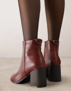 vices Botine Visinii Elegante pe Toc Gros cu Detaliu Rotund la Gleznă Widvire