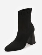 vices Botki Czarne pe Toc cu Formă Geometrică și cu Carâmb Elastic Falessea