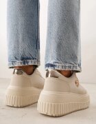 vices Chunky Adidași Bej cu Aplicație pe Platformă cu Striatii Ilunatesa