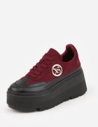 vices Chunky Adidași Bordo pe Platformă cu Detaliu Rotund Sedvira