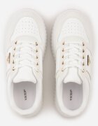vices Chunky Sneakers Albi cu aplicație triunghiulară pe platformă Cezaline