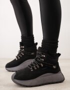 vices Cizme de zăpadă stil Adidași Negre cu platformă stil sportiv Nelsella