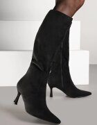vices Cizme Elegante Negre din Eco-piele întoarsă cu toc cui Izaiella