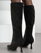 vices Cizme Elegante Negre din Eco-piele întoarsă cu toc cui Izaiella