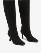 vices Cizme Elegante Negre din Eco-piele întoarsă cu toc cui Izaiella